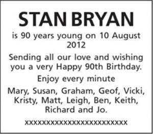 STAN BRYAN