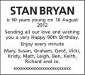 STAN BRYAN