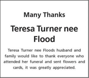 Teresa Turner nee Flood